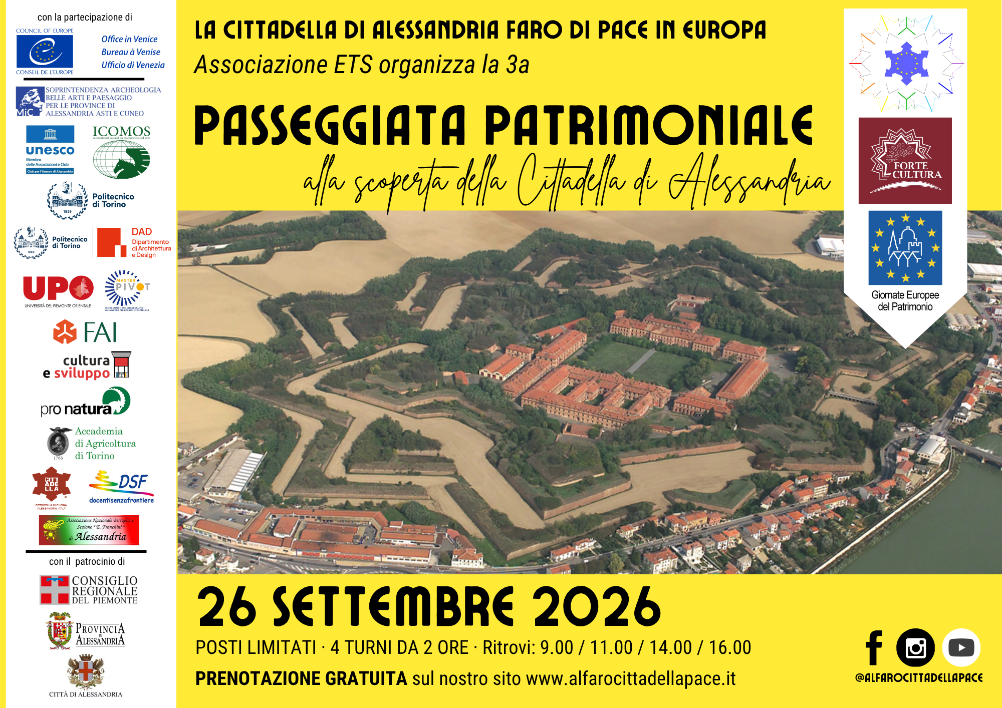 Alessandria Citadel (IT) Heritage Walk 2026